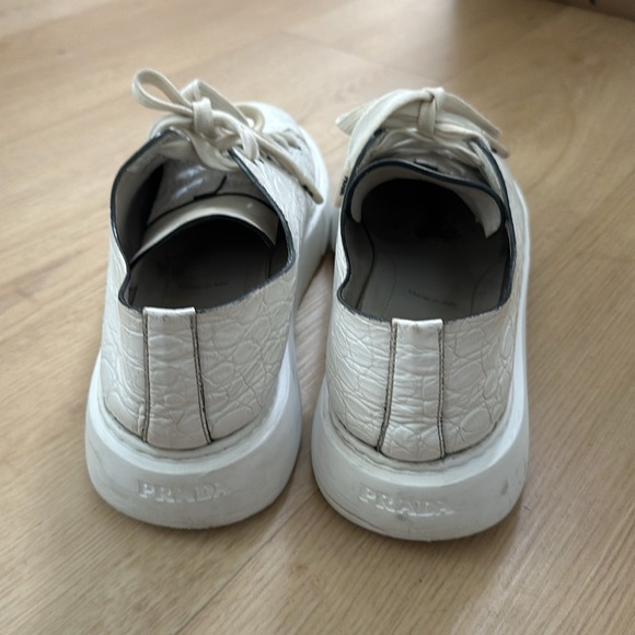 Prada Sneakers in white crock leather - size 9 - Picture 4 of 4